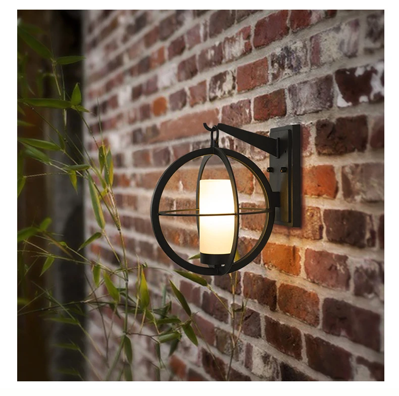 Lâmpadas de Parede Conduziu a Luz da Parede ao ar Luzes do Jardim à Prova Nordic Moderna Terra Livre Dwaterproof Água Fora Arandela Led Varanda Luz E14 Exterior 11 Cheap Luminárias de parede externas
