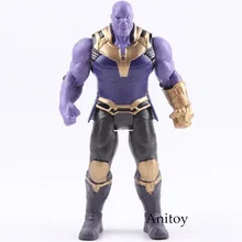 Avengers Infinity War Thanos Figure PVC Avengers Marvel Action Figures Thanos Toys Lighting Collectible Model Toy for Children