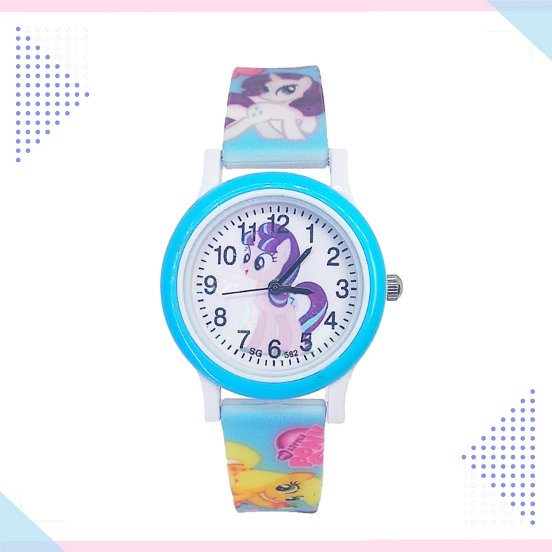 Unicorn Design Cartoon Fashion Pony Watch Children Girls Students Quartz Kids Watches for Party Gifts Relogio Kol Saati Clock