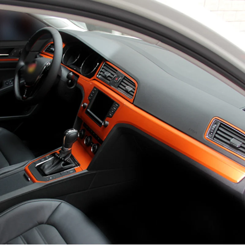 

Car-Styling Brand New Car Interior Center Console Color Change Carbon Fiber Molding Sticker Decals For VW Tiguan 2010-2016