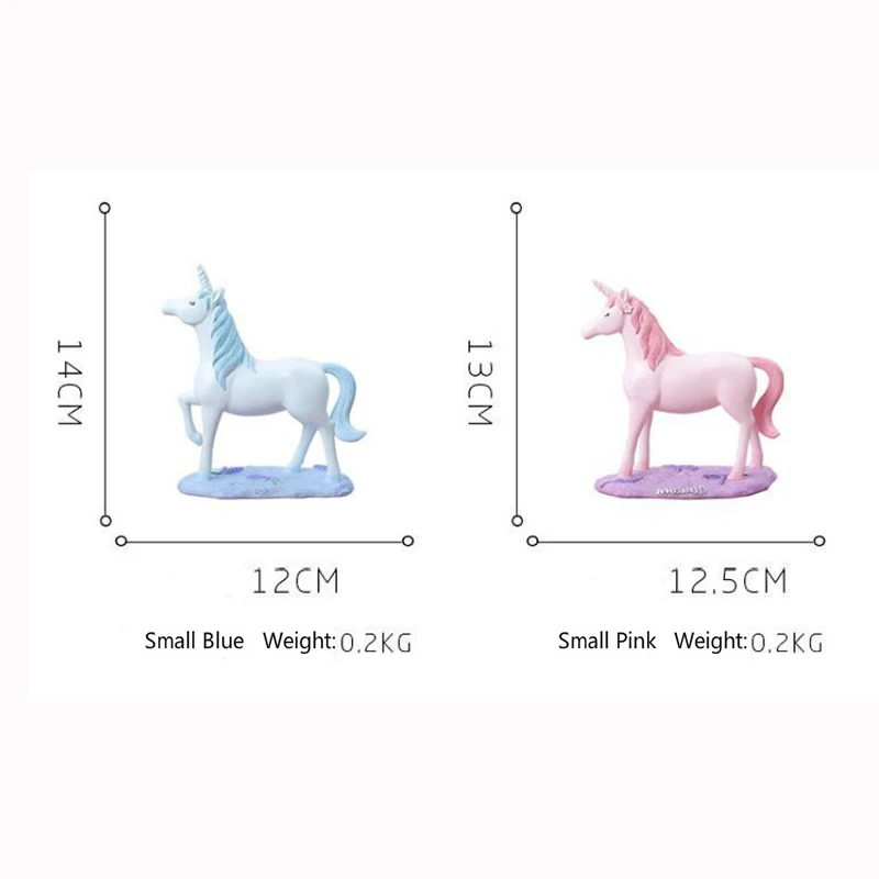 Unicorn Figurines Decorative Ornaments Miniatures Unicorn Horse Art  Desk Bedroom Living Room Home Decorative gift Accessories (6)