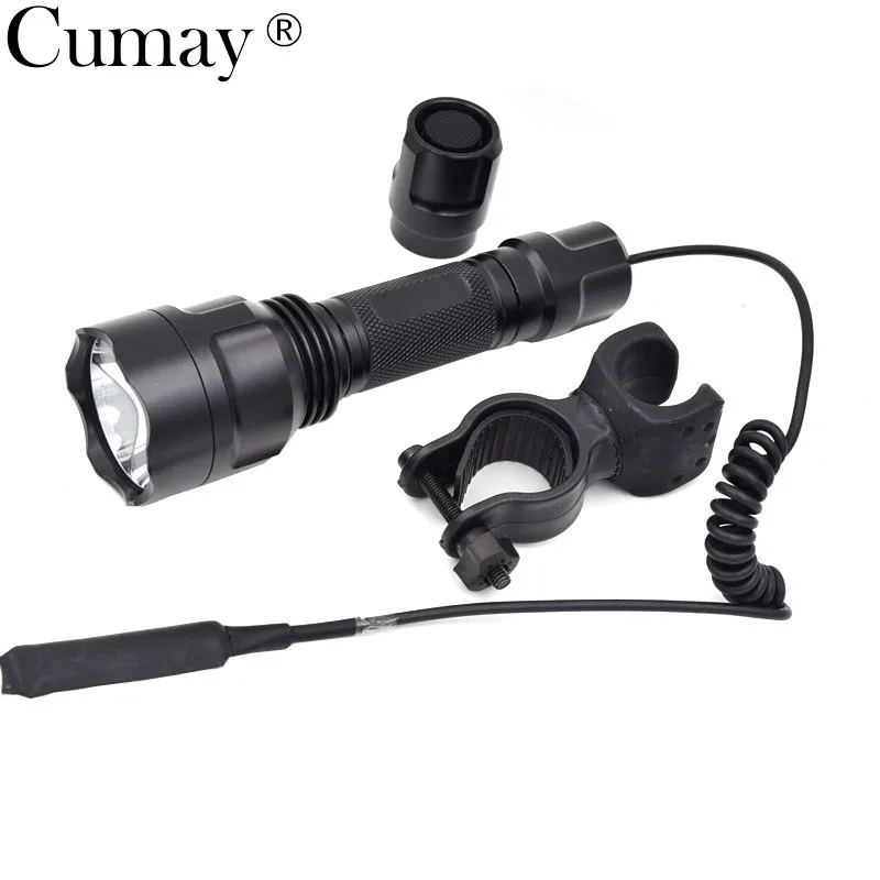 

3800Lumen XM-L L2 LED Tactical Flashlight 1 Mode Lanterna Bicycle Front Torch Light+ Remote Pressure Switch + Mount Bracket