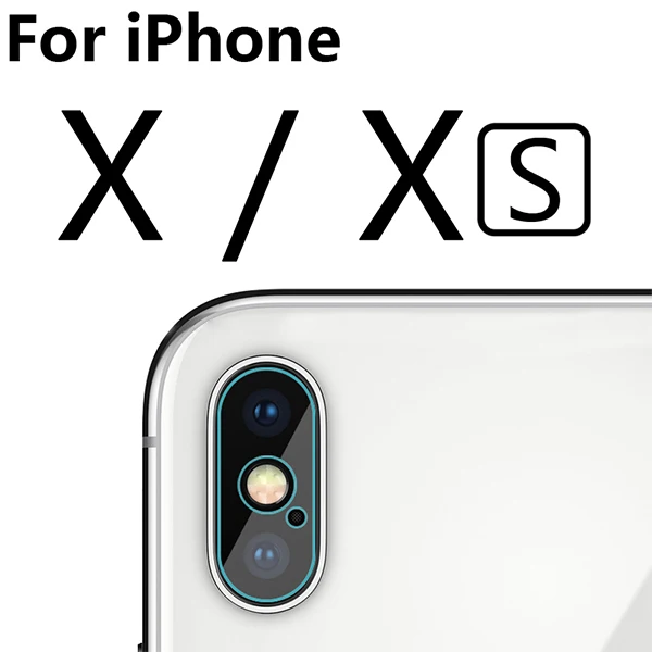 2x Защитная пленка для объектива камеры iPhone XS Max XR X 8 7 6 6S Plus из закаленного стекла для iPhone 11 Pro Max - Цвет: For iPhone Xs and X