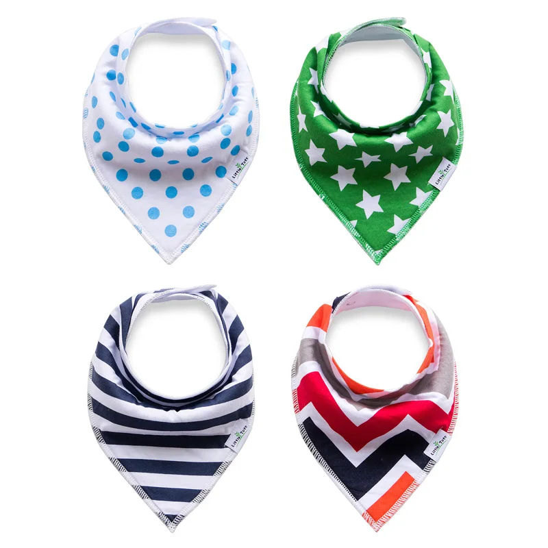 double side triangular saliva towel infant bandana baby bibs brup cloths | Детская одежда и обувь