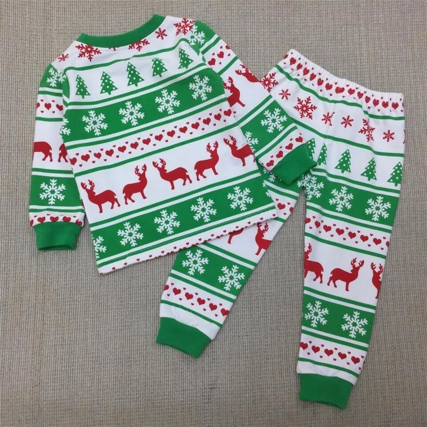 Комплект рождественских пижам для мальчиков и девочек, детская Рождественская одежда с изображением оленя, комплект детской одежды для сна, одежда для маленьких мальчиков и девочек, 20