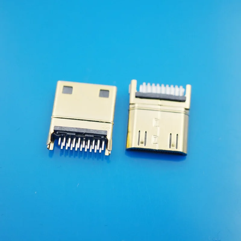 20pcs/lot MINI HDMI 1.0MM C Type PCB Board HDMI Connector Plugin