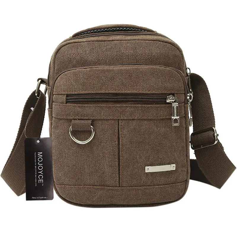 Fashion Men Shoulder Crossbody Bag High Quality Canvas Computer Bags