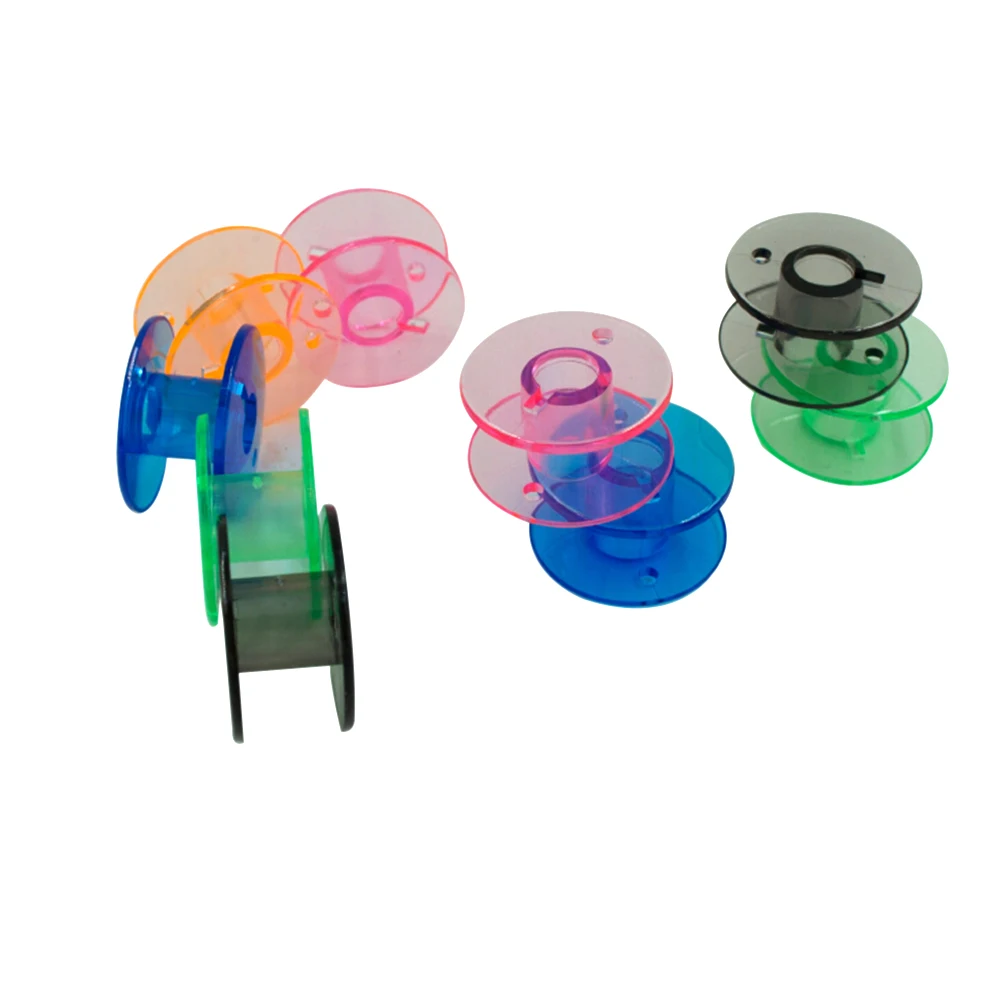 25pcs Plastic Empty Sewing Machine Bobbins Spools With Storage Case For