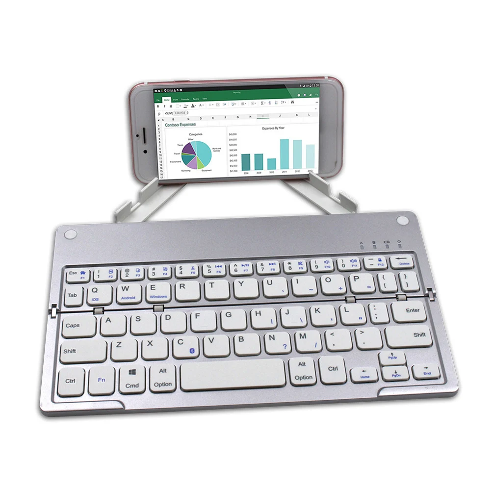 Universal Wireless Folding Bluetooth Keyboard for Phone Tablet Laptop Computer 2019 Universal Wireless Folding Bluetooth Keyboard for Phone Tablet Laptop Computer 2019