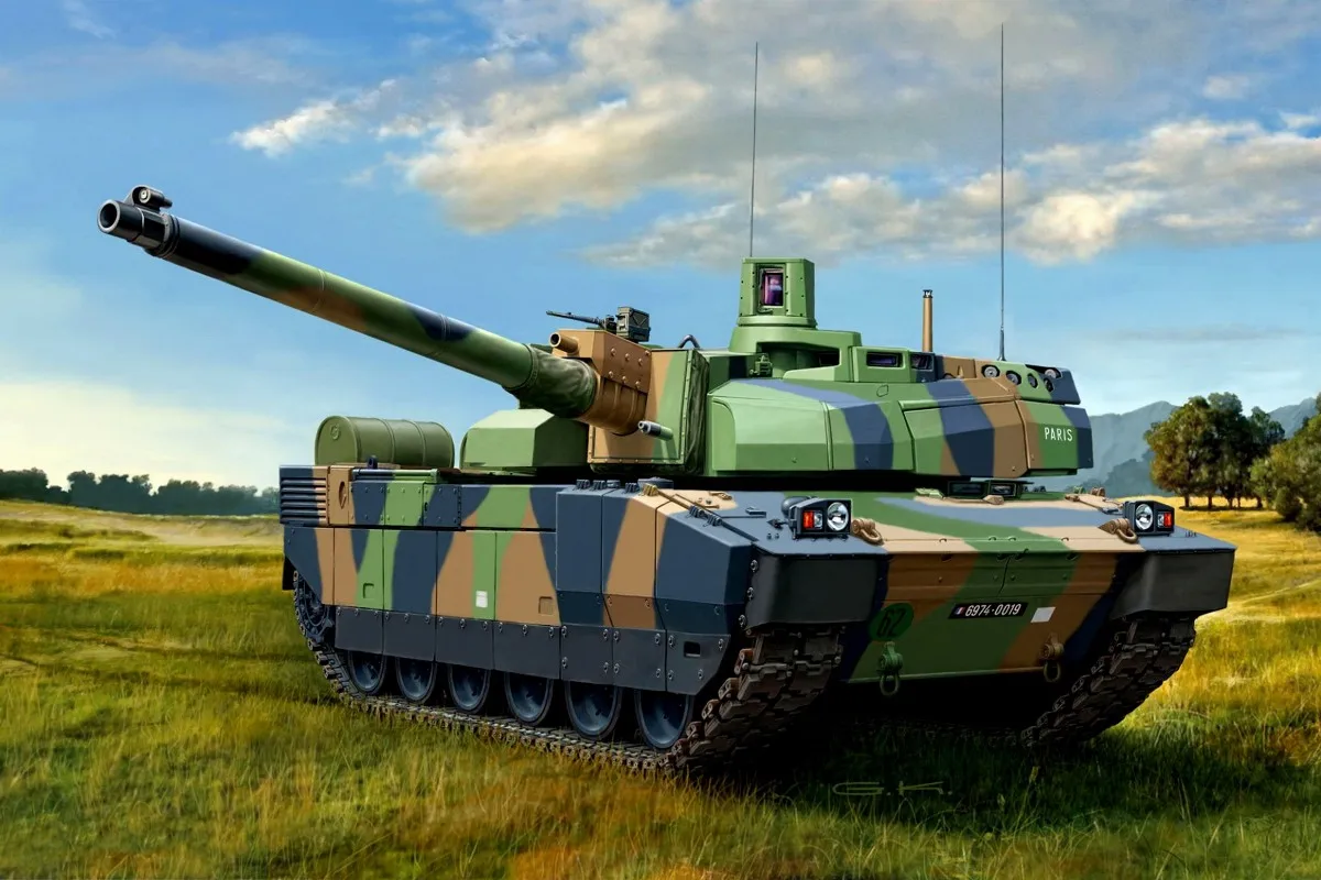 

Leclerc Main Battle Tank AMX-56 PQX123 fabric poster custom print (frame available) for wall decor room decor home decoration