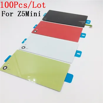 

100Pcs For Sony Xperia Z5 Compact E5803 E5823 Z5 Mini Back Glass Battery Door Housing Rear Back Cover Replacement Spare Parts