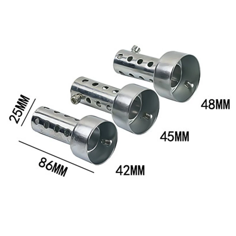 1 шт. 86 мм длина мотоцикла глушитель Регулируемый дБ Глушитель шума подавитель звука/42/45/48/мм