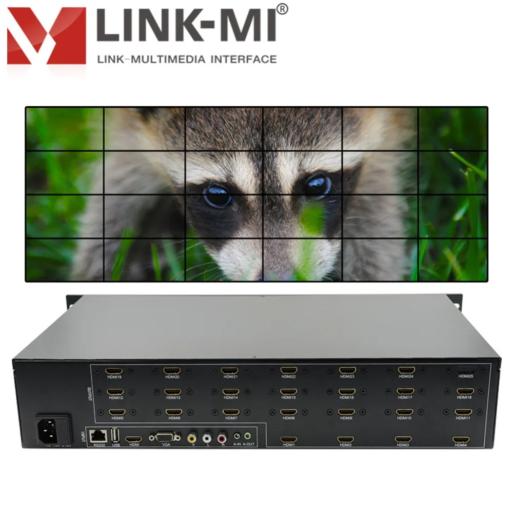 LINK-MI tv 24 4x6 1920x1080 Full HD lcd 4x4 3x3 hdmi видео настенный контроллер для hd tv VGA дисплей