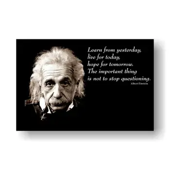 

Albert Einstein Quotes Motivational Inspirational School Nice Silk Fabric Cloth Wall Poster Print (24x36inch)