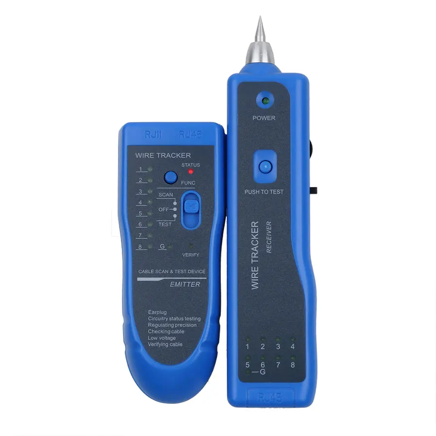 KEBETEME Cat 5 6 RJ45 LAN Network Cable Tester Line Finder RJ11