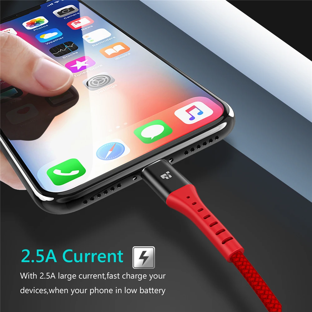 TIEGEM USB зарядное устройство кабель для передачи данных для iPhone X 8 7 6s Plus Быстрая зарядка кабель USB шнур Адаптер для iPhone 6 5S 5c Se телефон