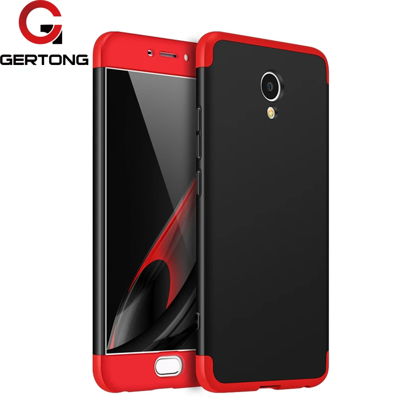 

GerTong 360 Full Body Protection Case For Meizu M5 Note Luxury 3 in 1 Hard PC Back Cover Coque Armor Funda for M 5 Note 5.5"