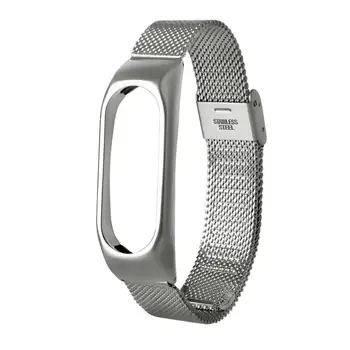 

HL 2017 Fashion Lightweight Stainless Steel Smart Wrist Watch Strap For Xiaomi for Miband 2 drop shipping aug4 E22 #5