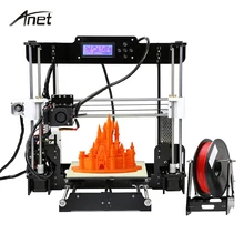 Автоматическое Выравнивание A8 и Нормальной A8 Reprap Prusa I3 Большой Размер 220*220*240 мм DIY Kit 3d-принтер с свободной Нити + 8 ГБ SD Card + LCD + очаг