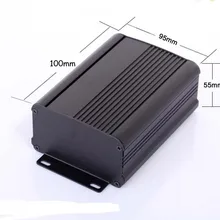 Алюминий корпус разделили проекта печатной платы Box Дело 95x55x100 мм DIY настенного монтажа прессованного корпус электроники