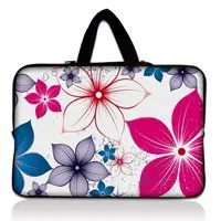 

Free Shipping 17" 17.3" Big Flower Laptop Soft Sleeve Bag Case+Hide Handle For HP Pavilion dv7