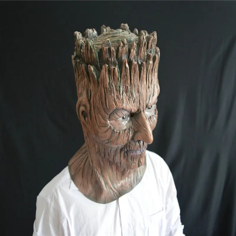 Волшебный Дриада дерево латекс дерево маска демона Хэллоуин карнавал-маскарад страшно Лесовик Косплэй костюм реквизит для взрослых