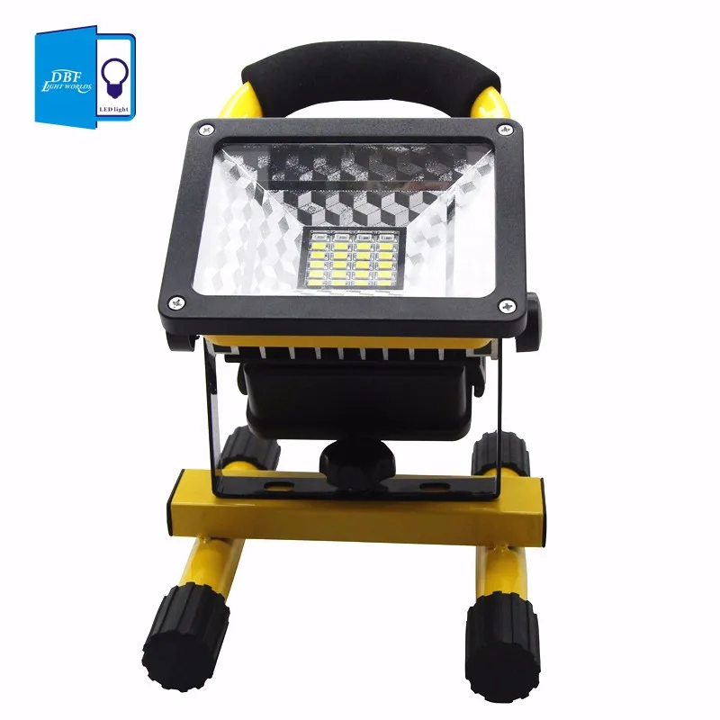 [DBF]Waterproof IP65 SMD3528 24LED 3models 30W LED Flood light Portable SpotLights Rechargeable Outdoor LED Work Emergency light (4)