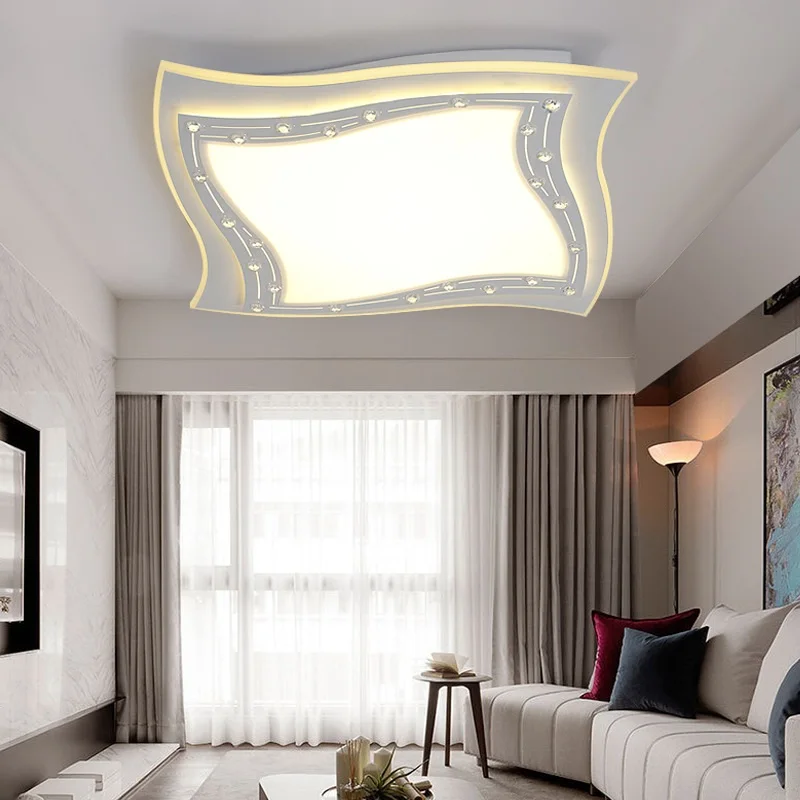 

Slim and simple modern LED acrylic Ceiling light living room bedroom study commercial lighting ceiling lamp AC90-260V