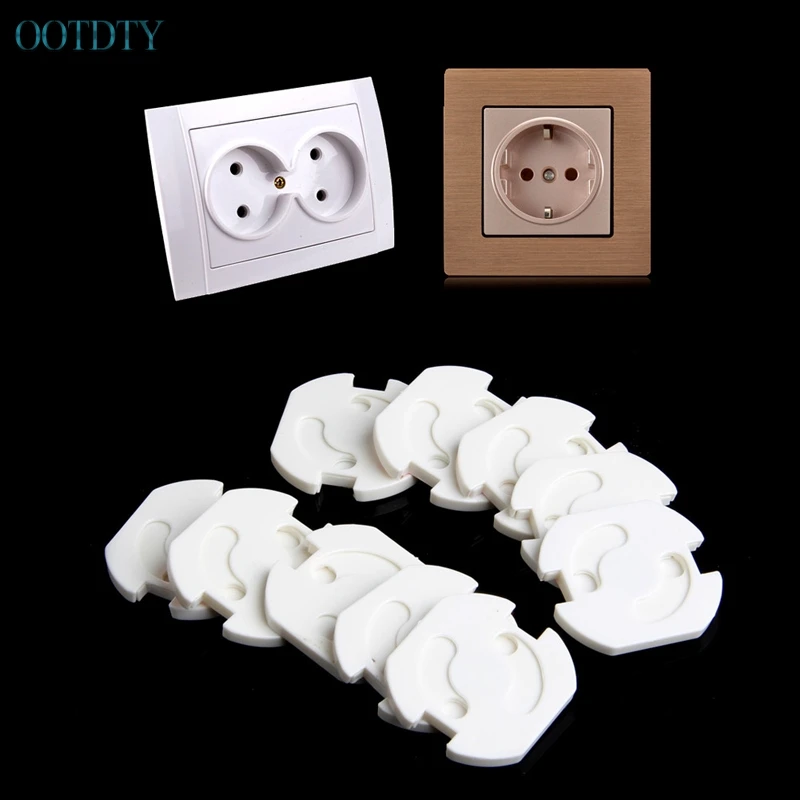 Hot Selling 10Pcs Mains Plug Socket Cover Baby Proof Child Safety Plug