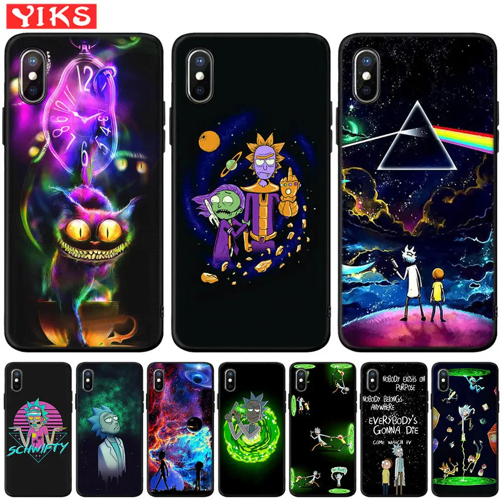 

Funny Rick and Morty Cartoon Anime Phone Case For iPhone 5S SE 6 6s 7 8 plus Soft TPU Silicone Cover For iPhone X XR XS MAX Case