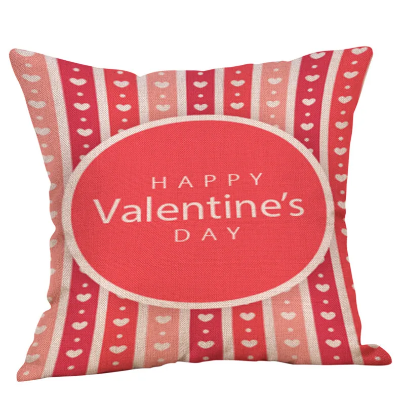 2019 NEW Happy Valentine's Day Throw Pillow Case Sweet Love Square Cushion Cover pillow covers decorative 40JA1813