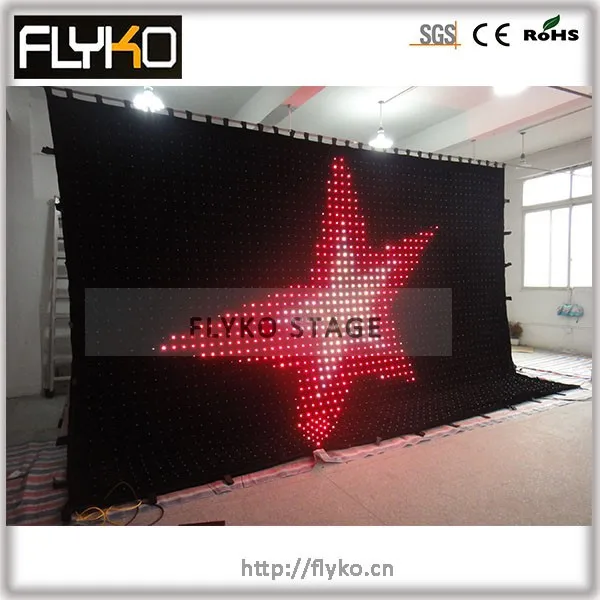 4x6 p10 led video curtain 4