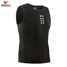 WOSAWE, Ультратонкие мужские майки, Сетчатое нижнее белье, быстросохнущее, для велоспорта, термобелье, без рукавов, дышащие рубашки, для спортзала, бега, жилет