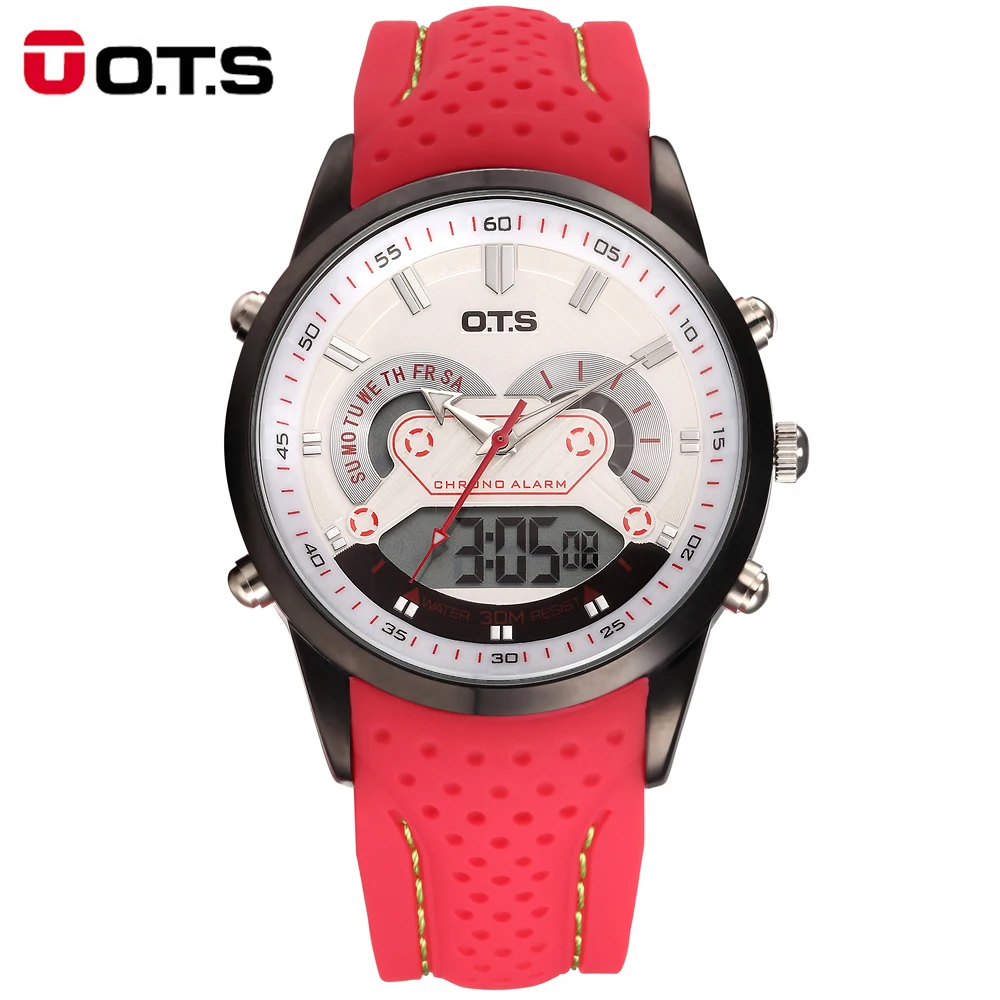Prix pour OTS Nouveaux Hommes De Mode de Montres De Luxe Célèbre Marque Hommes En Cuir PU Bracelet Montre Étanche LED Numérique Sport Montres Prix pour OTS Nouveaux Hommes De Mode de Montres De Luxe Célèbre Marque Hommes En Cuir PU Bracelet Montre Étanche LED Numérique Sport Montres