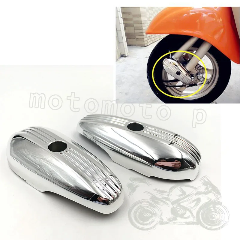 

For HONDA Giorno AF24 Julio AF52 Motorcycle scooter chrome front shock absorber cover Front Shock protection cover
