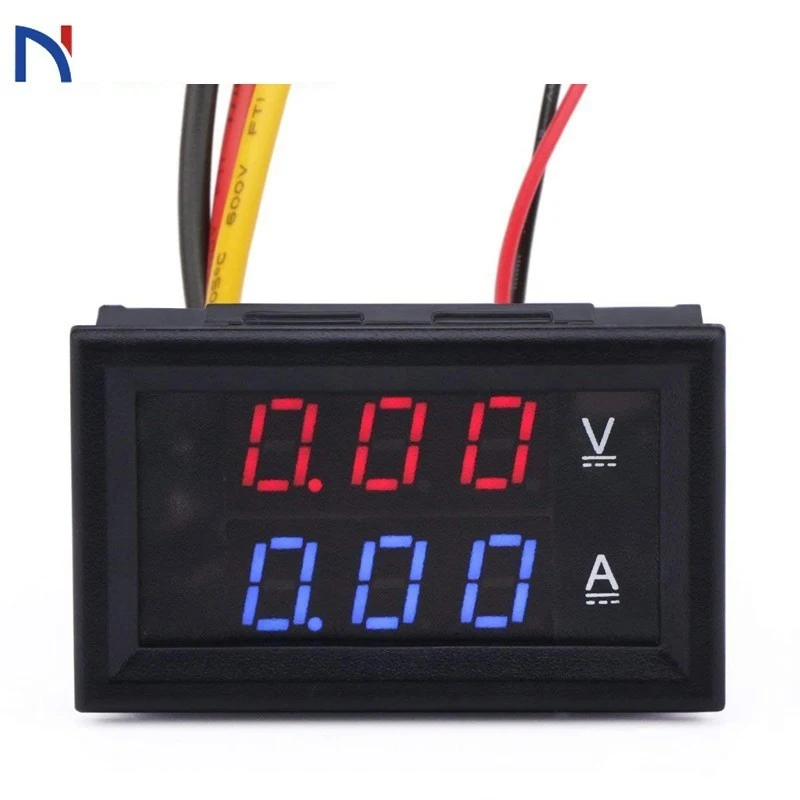 

0.28"led DC0-100V 10A Digital Voltmeter Ammeter 2 in1 Multimeter 12V/24V Voltage Ampere Meter Volt Amp Gauge Panel Dual Display