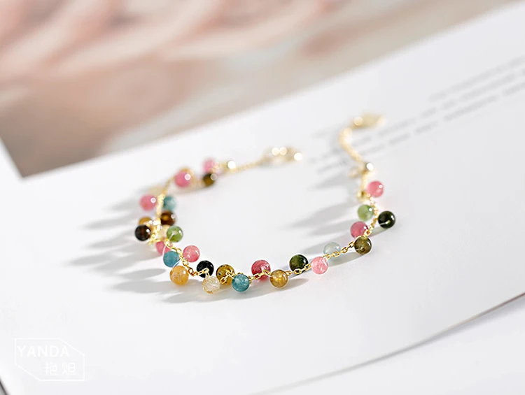 color bead sterling silver bracelets bangles 01