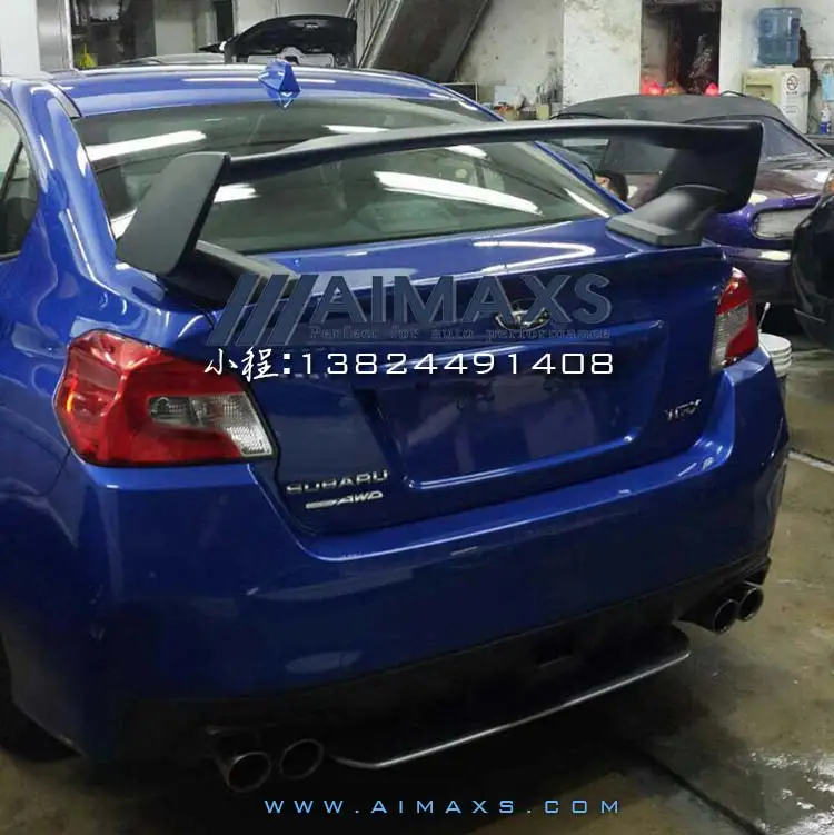 Для 2007- Subaru Impreza WRX STI стиль задний багажник спойлер ABS Неокрашенный спойлер