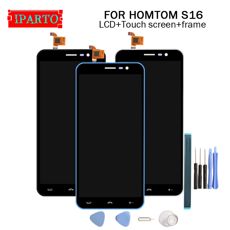 HOMTOM S16 ЖК дисплей + сенсорный экран дигитайзер рамка в сборе 100% Оригинальный для