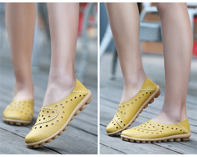 AH 1768 Fashion Hollows Summer Flats Shoes Women-13