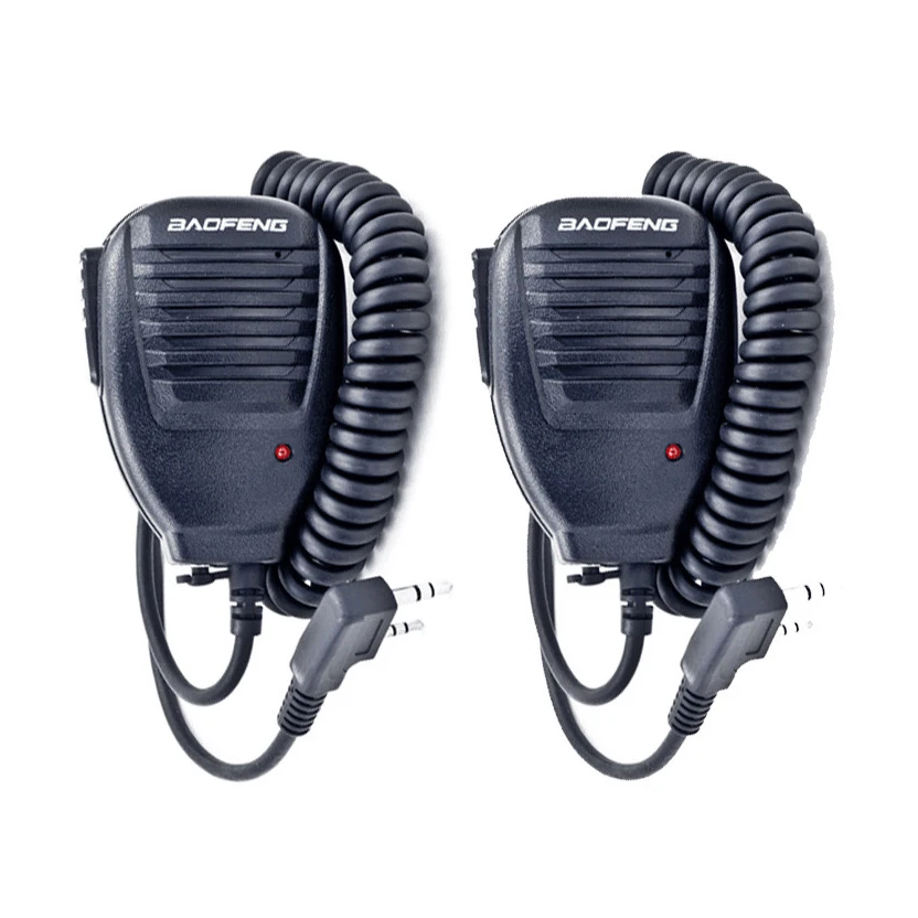 2 шт. BAOFENG динамик микрофон для UV 5R 5RE плюс BF 888S двухстороннее радио KD C1 AP 100 рация
