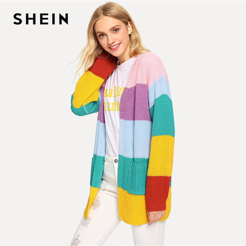 shein multicolor elegant preppy