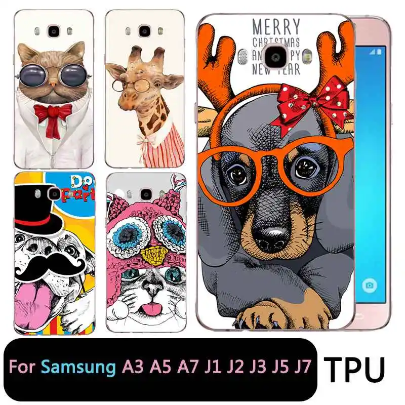 Мягкий прозрачный чехол для телефона QMSWEI из ТПУ samsung Galaxy A3 A5 2017 2016 prime J1 J2 J5 J3 J7