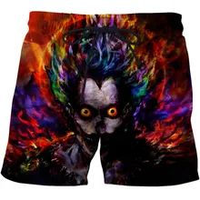 С принтом черепа 3d Пляжные штаны мужские Плавание Шорты Surf одежда 3d цифровой Пляжные штаны волк harajuku пляжные шорты Пляжные шорты