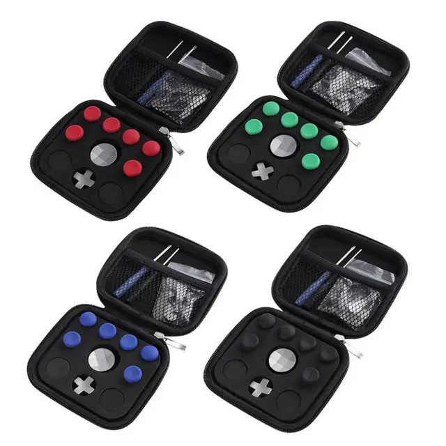 Best Offers Game Case Thumb Stick Joystick Grips Extra High Enhancements Cover Caps for XBOX ONE ELITE Game Controller with Storage Bags Box