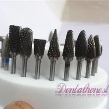 10 шт. стоматологические вольфрамовые стальные нитратные карбидные боры сверла стоматология 2,35 мм стоматологические боры+ 1 шт. 60 кольцевой блок
