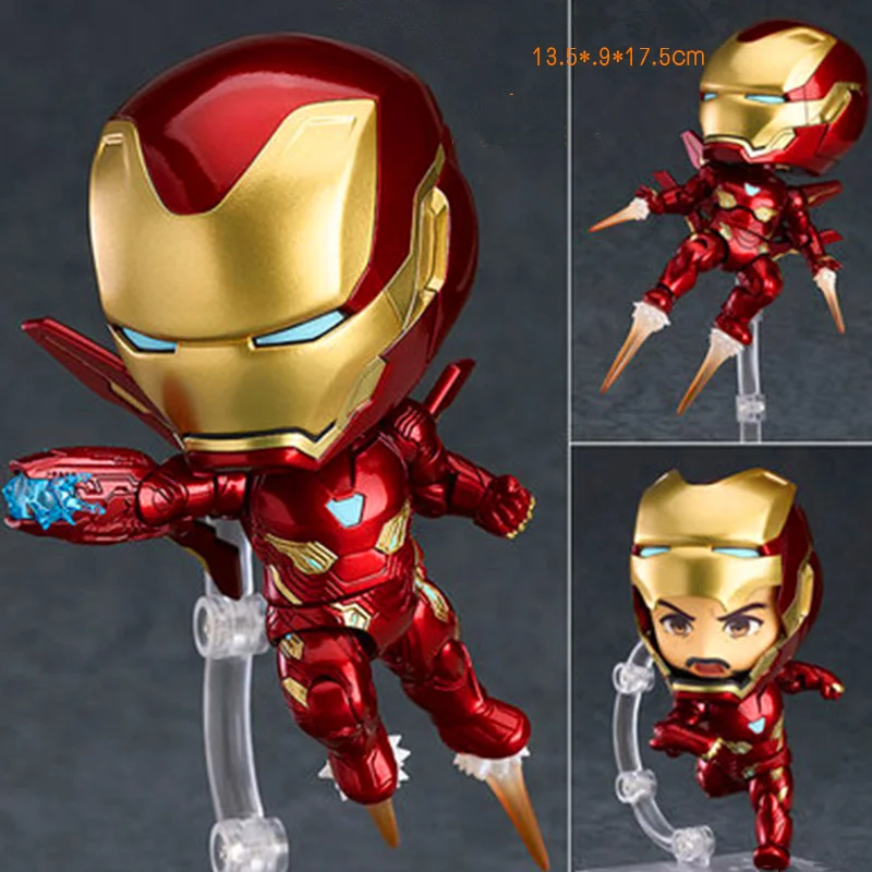 

10CM Avengers MK50 Iron Man Nendoroid 988# Movable Joints Figurine Dolls Toys PVC Action Figure Collection Model Toy H562