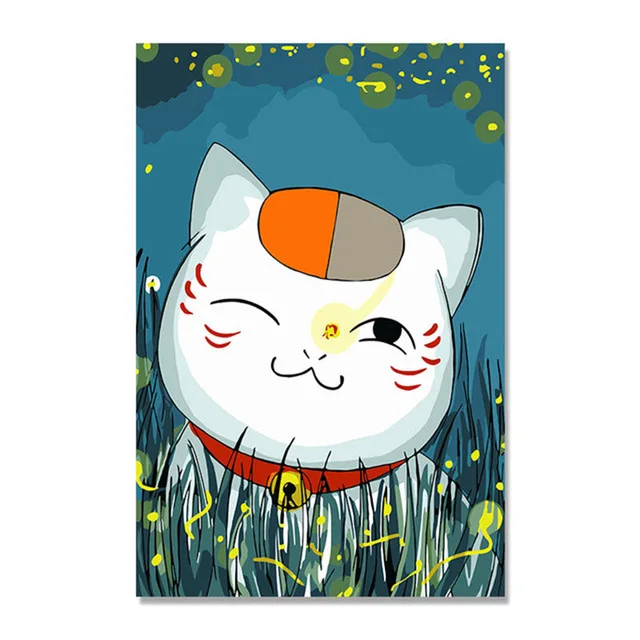 cheap The Japanese anime Natsume yuujinchou Hayao Miyazaki DIY digital painting their colour division number manually filled with drea