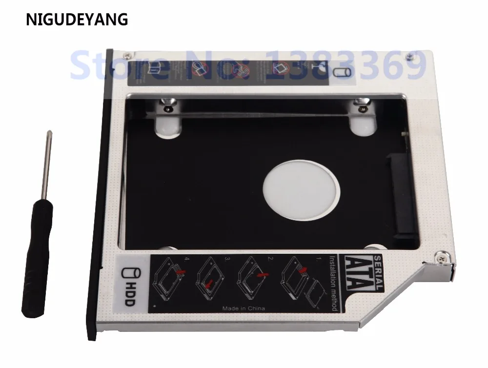 NIGUDEYANG 2nd SSD HDD HD SATA жесткий диск Caddy Tray Adapter для Lenovo IdeaPad Z370 Z470 Z570 Optical Bay | Компьютеры и