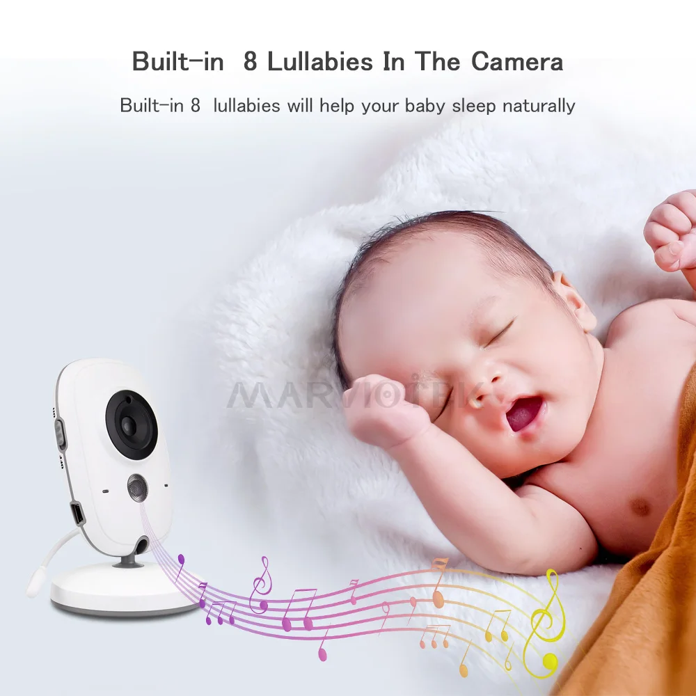 Домашняя безопасность 3,2 дюймов Детский Монитор высокого разрешения детская няня камера безопасности беспроводная камера ночного видения контроль температуры